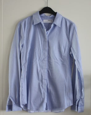 Blauw wit gestreepte blouse maat 36