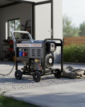 Generator open dieselgenerator 11 kVA – 380V driefasig – AVR