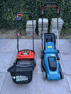 Grasmaaier + verticuteermachine