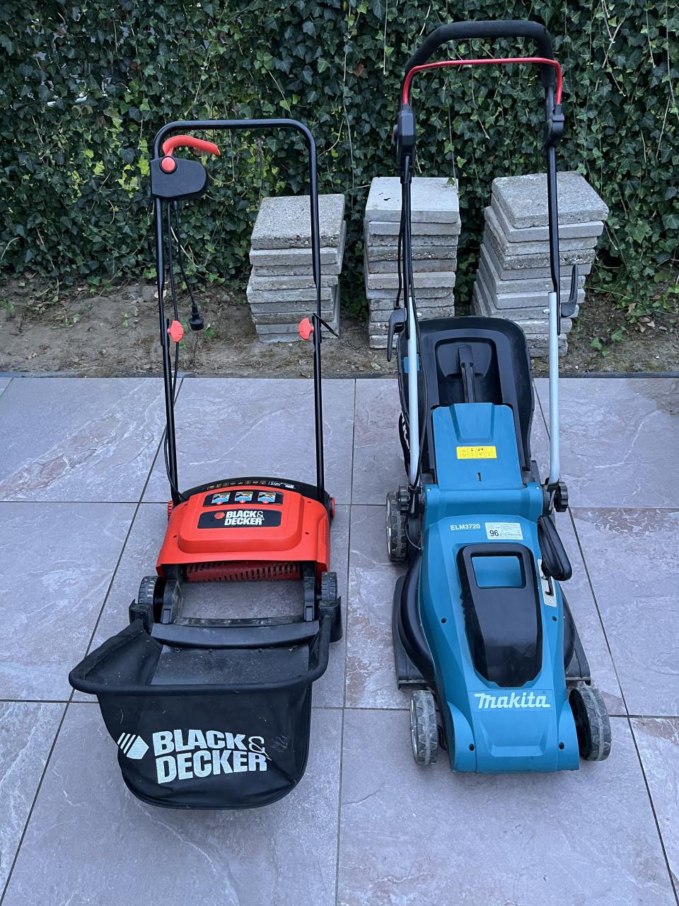 Grasmaaier + verticuteermachine