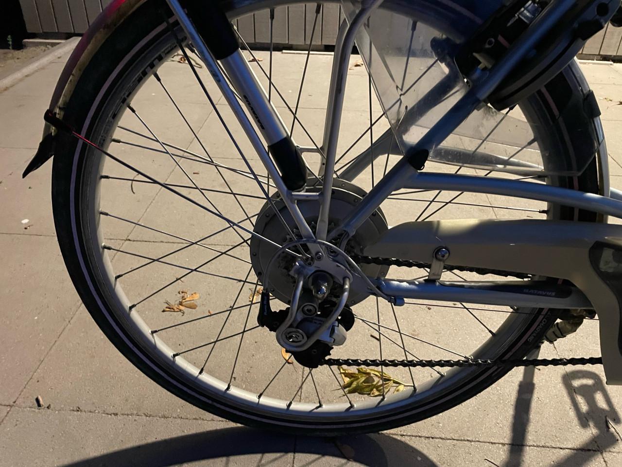Elektrische damesfiets.