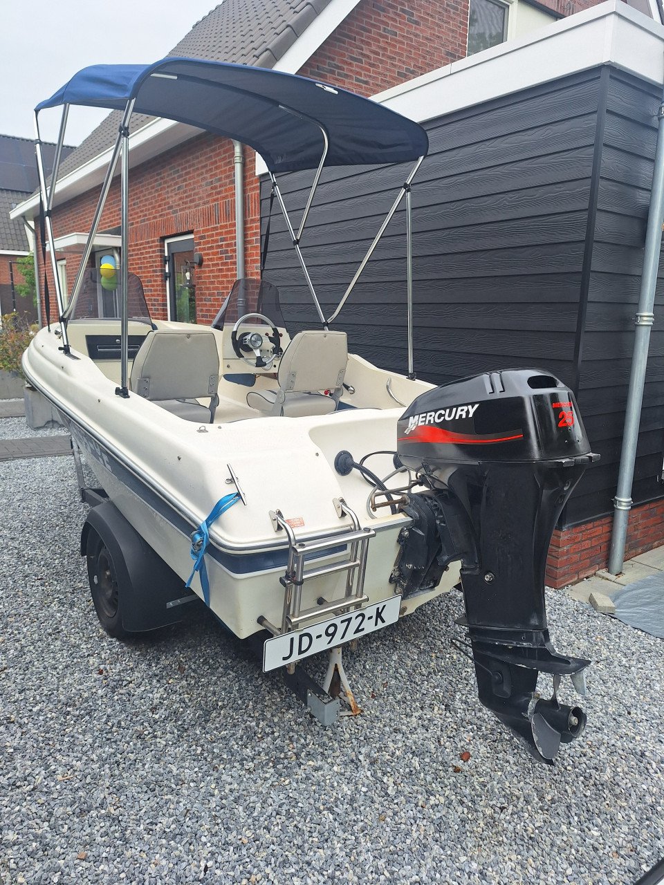 Consoleboot Bayside - 25PK Mercury - volledige set vaarklaar