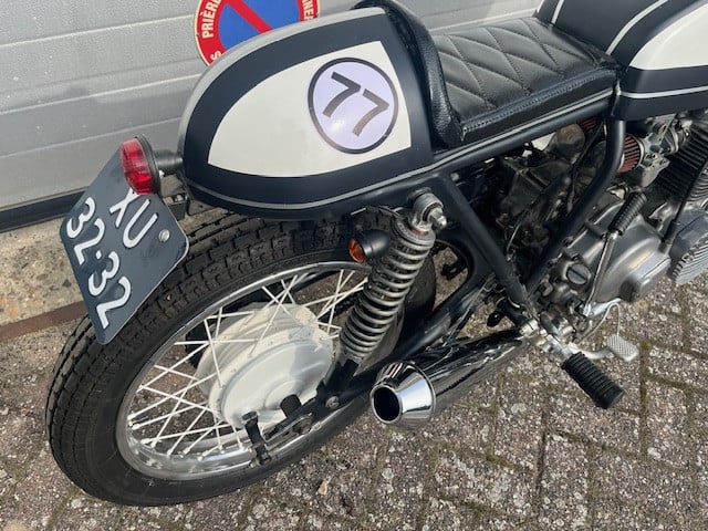Pracht Honda cb400F caferacer met Blauw kenteken