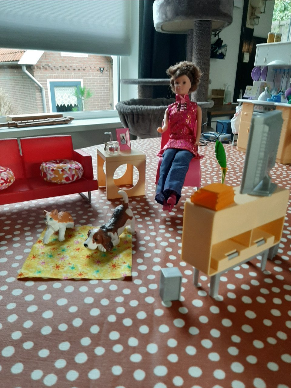 Woonkamer Barbie