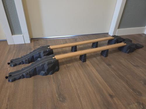 Houten trein bruggen