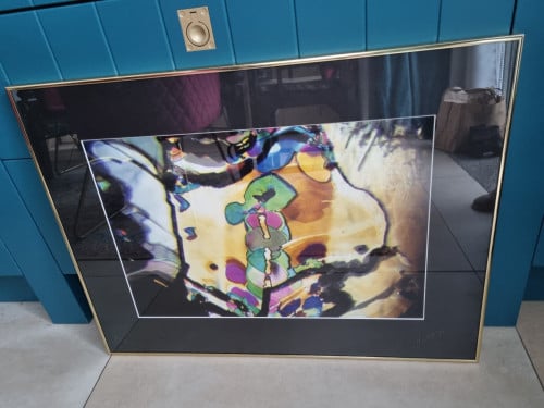 Schilderij van Helga de Kok in zware gouden lijst 80x60