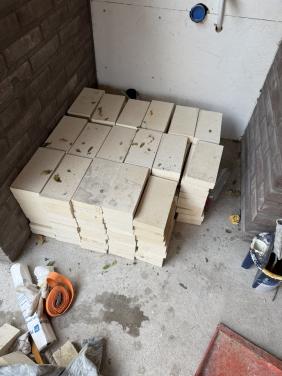 Bakstenen vuur vaste stenen