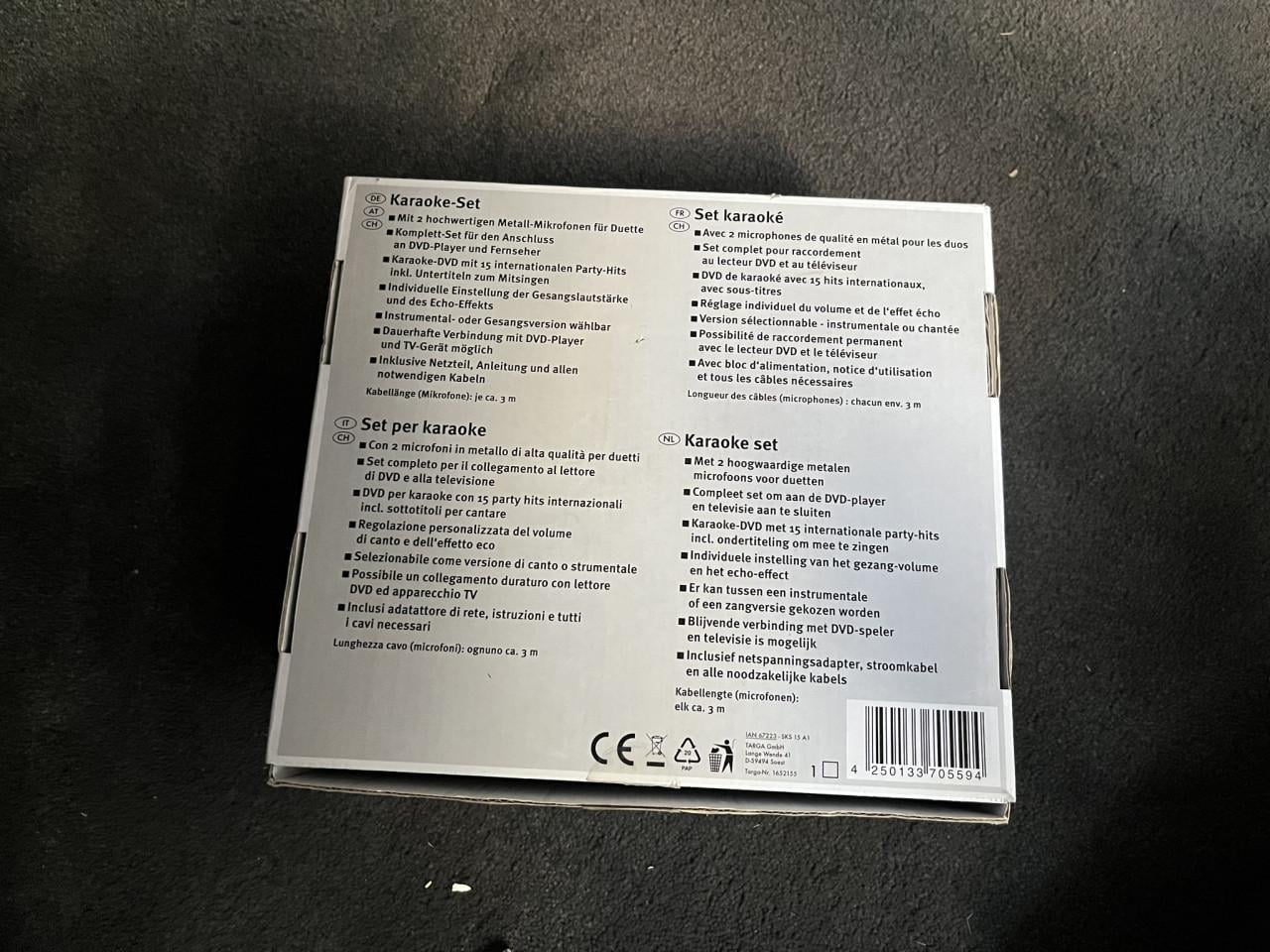 Mirofoonset Silvercrest Karaoke set