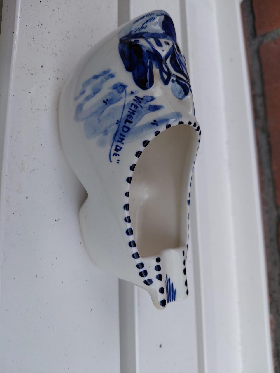 Delfts blauw Wemeldinge bordje en asbak