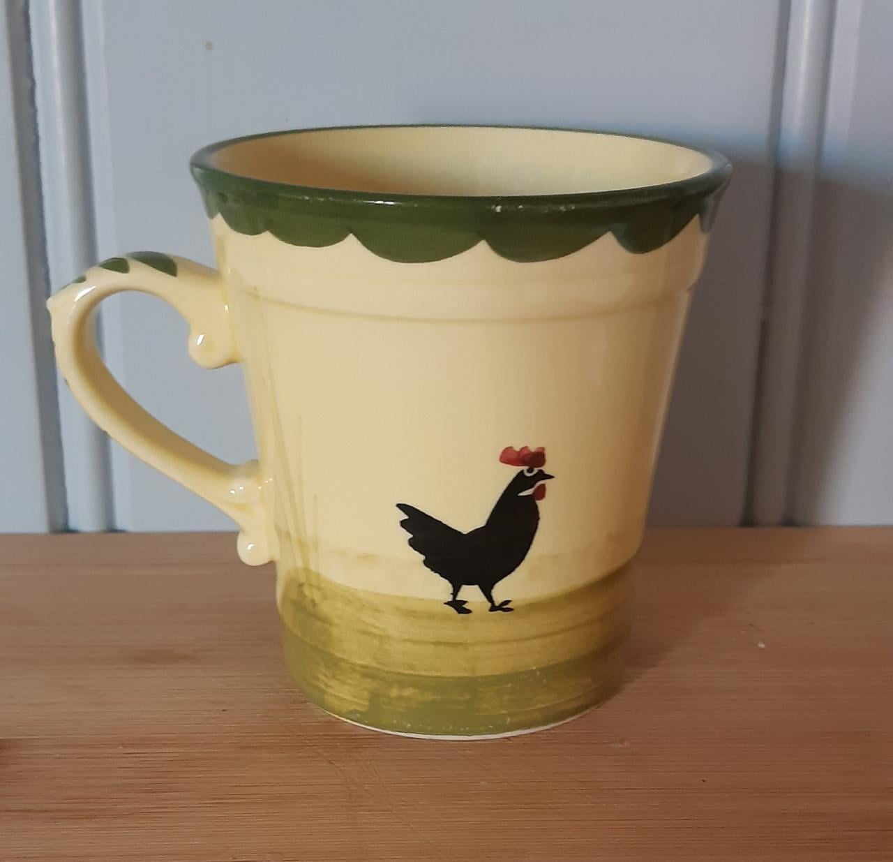 Zeller keramiek: Kip & haan servies:  1 koffiekop