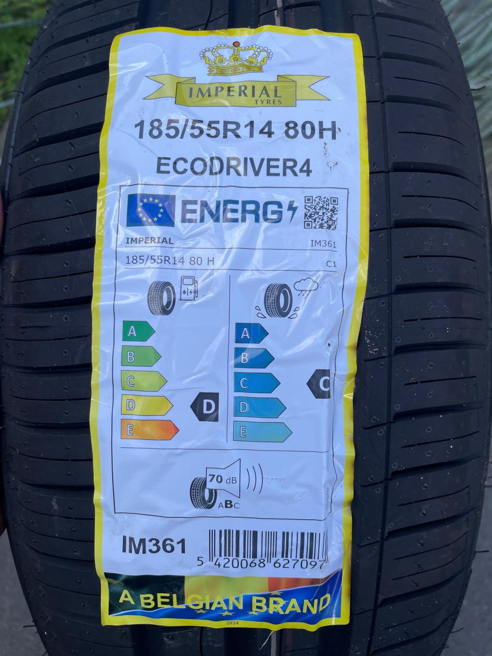 1x Nieuwe autoband Imperial 185/55/R14 80H Ecodriver4