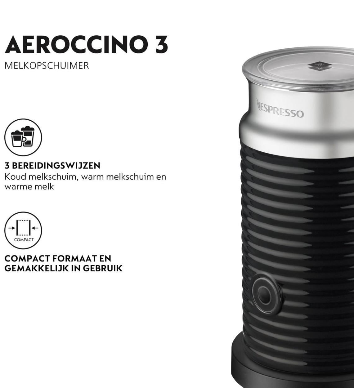 Nespresso Aeroccino 3 melkopschuimer
