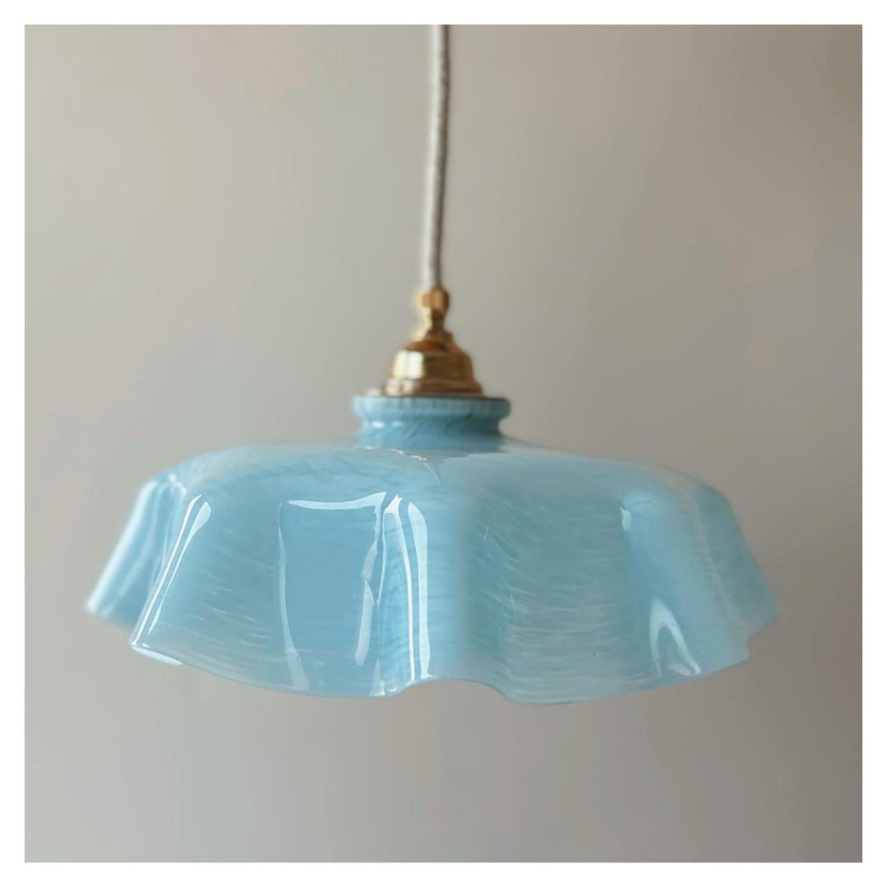 Blauwe Clichy lamp