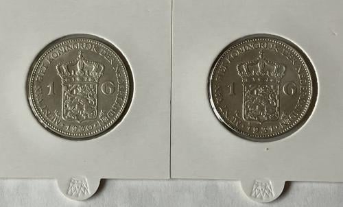 2 Guldens 1930-1931 Wilhelmina