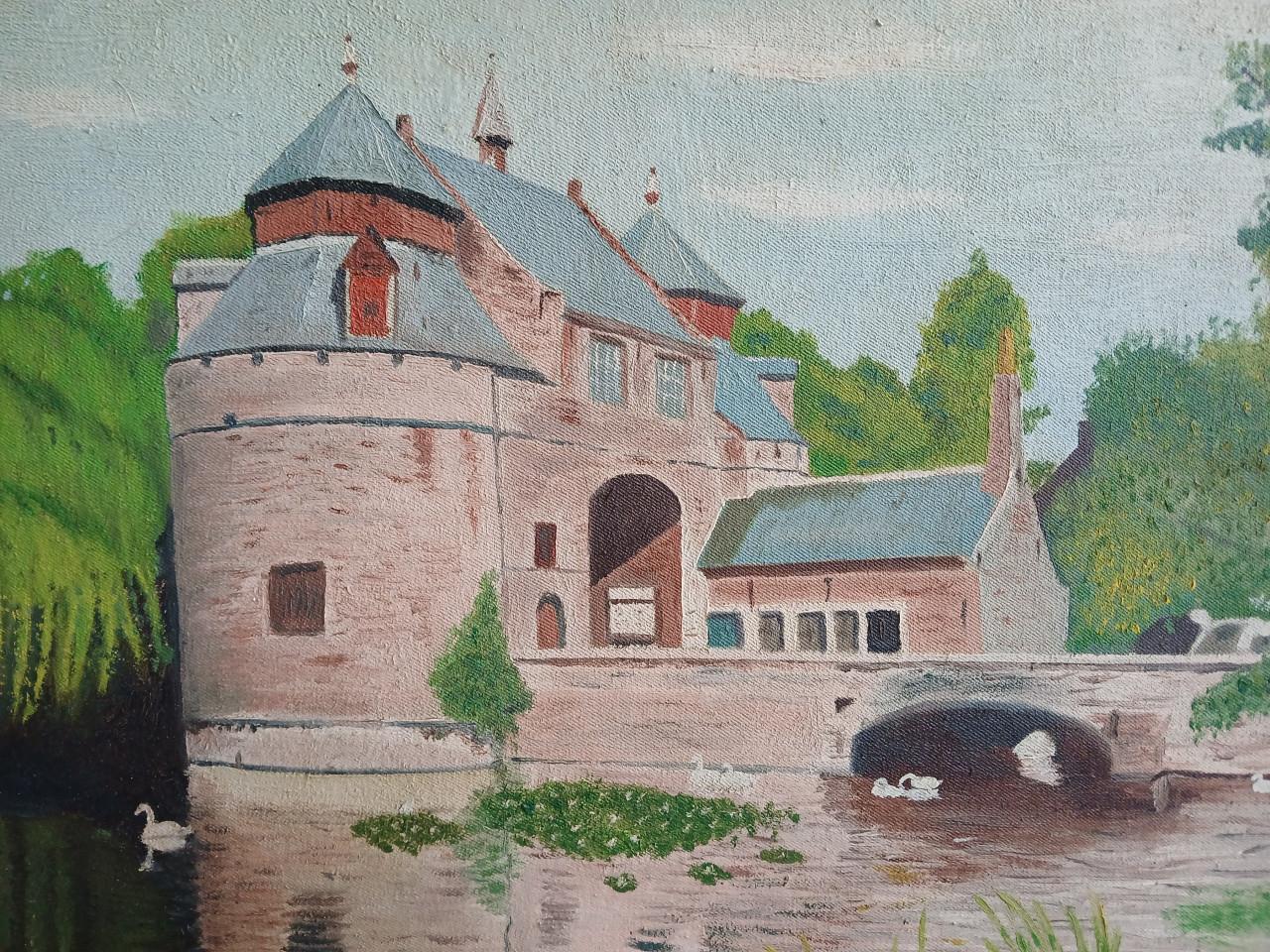 Schilderij van Ezelpoort in Brugge