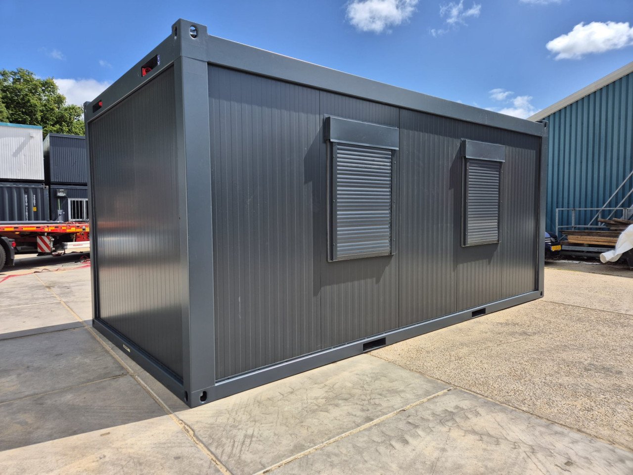 6x3m kantoorunit / woonunit / schaftkeet / bouwkeet nieuw!
