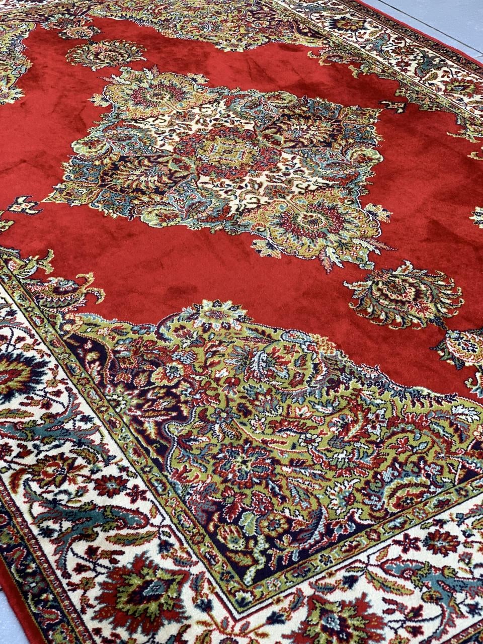 ✨Schitterend Kleurrijk Vintage Vloerkleed van Zuiver Scheerwol ✨