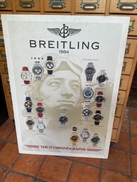 Breitling reclame bord