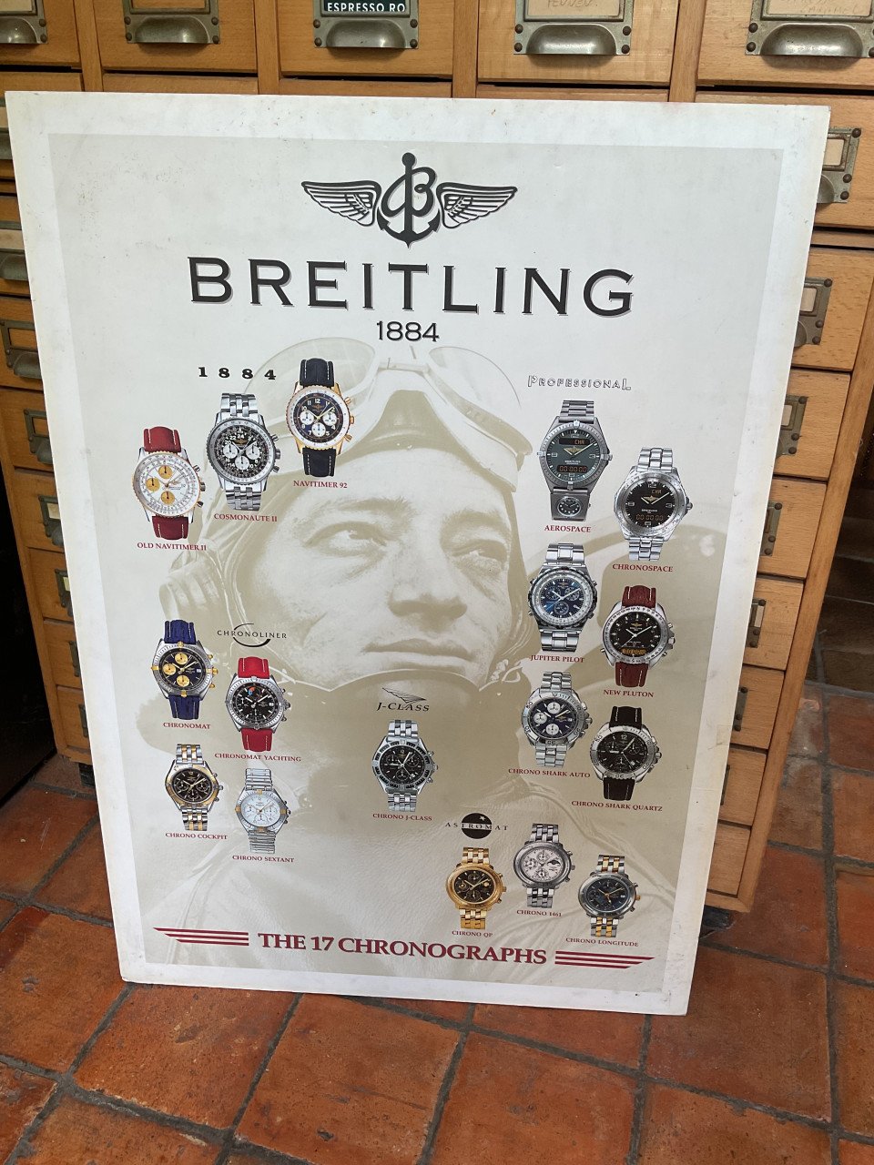 Breitling reclame bord