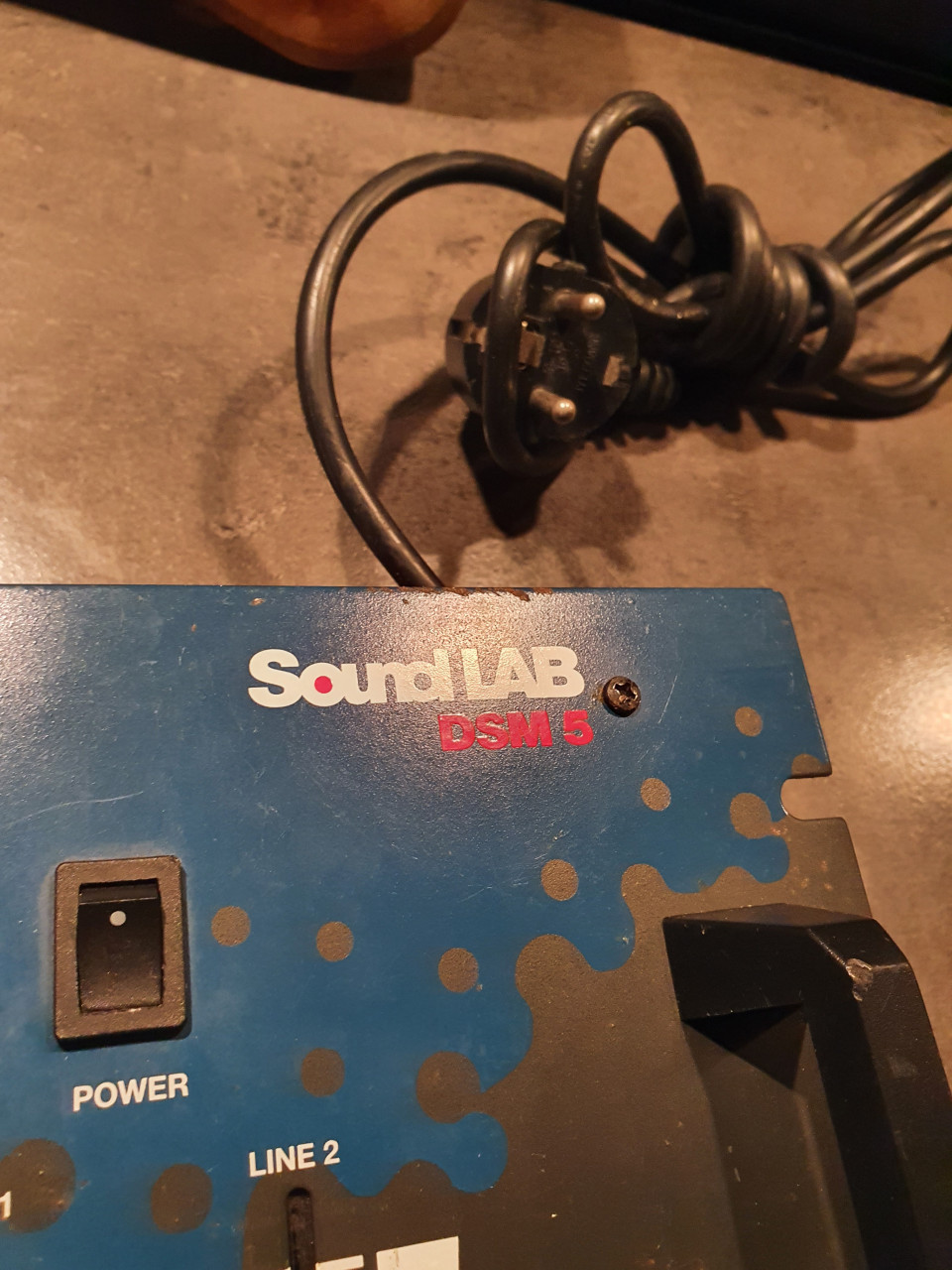 Werkende leuke vintage mengpaneel Soundlab DSM5 Mixer...