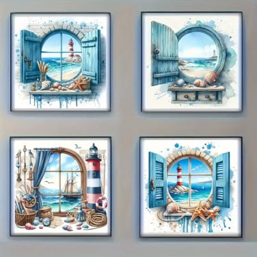 Diamondpainting set van 4 stuks