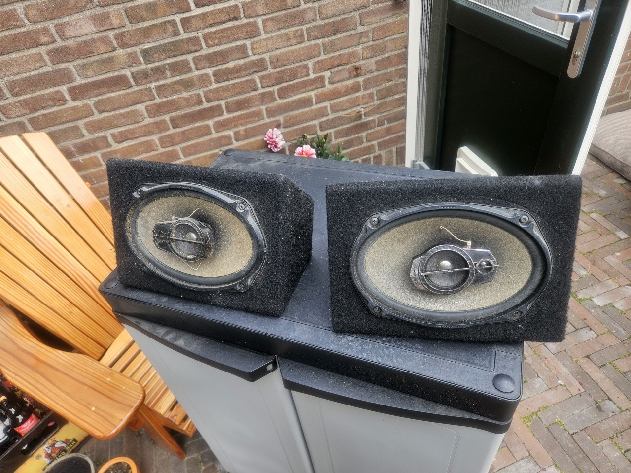 Pioneer ovale speakers in Caliber behuizing