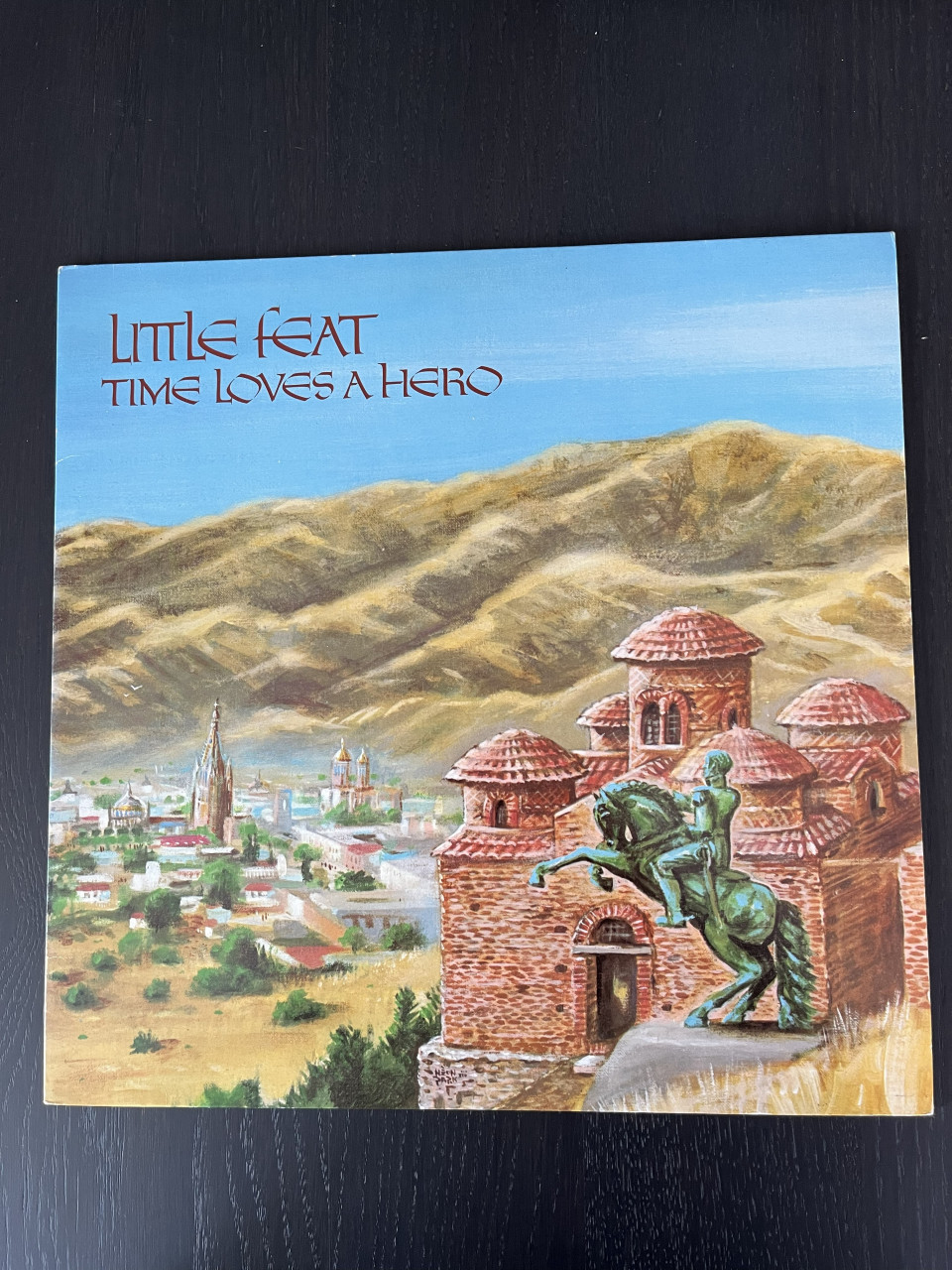 LP Little Feat, titel 'Time Loves A Hero'.
