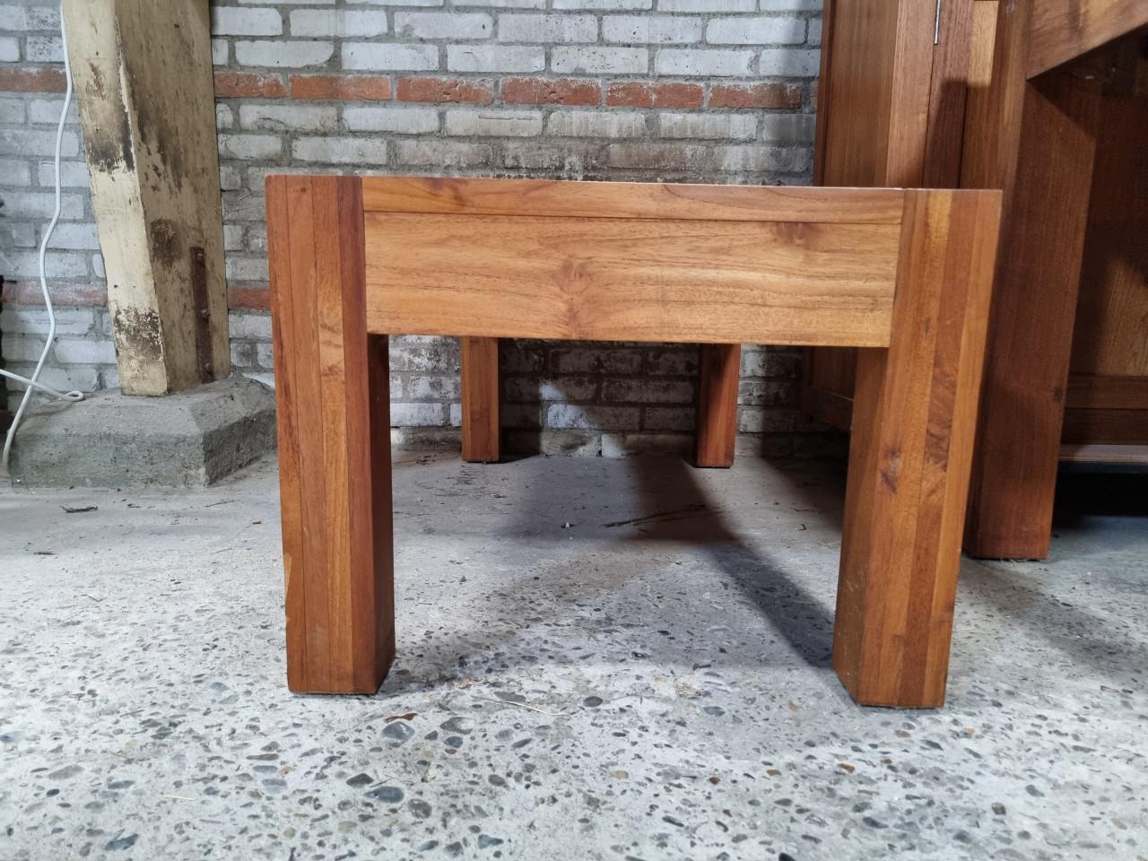 Salontafel - teakhouten set