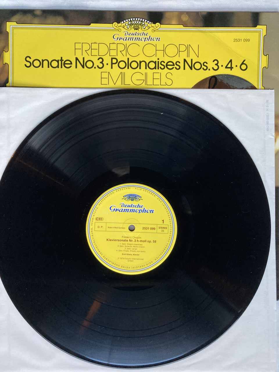 Frederic Chopin Emil Giles Sonate.3 Polonaise 3.4.6. 253109