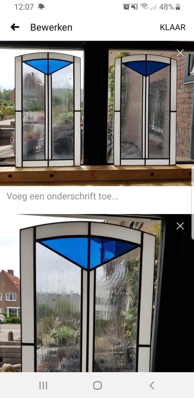 Voorzetranen glas in lood