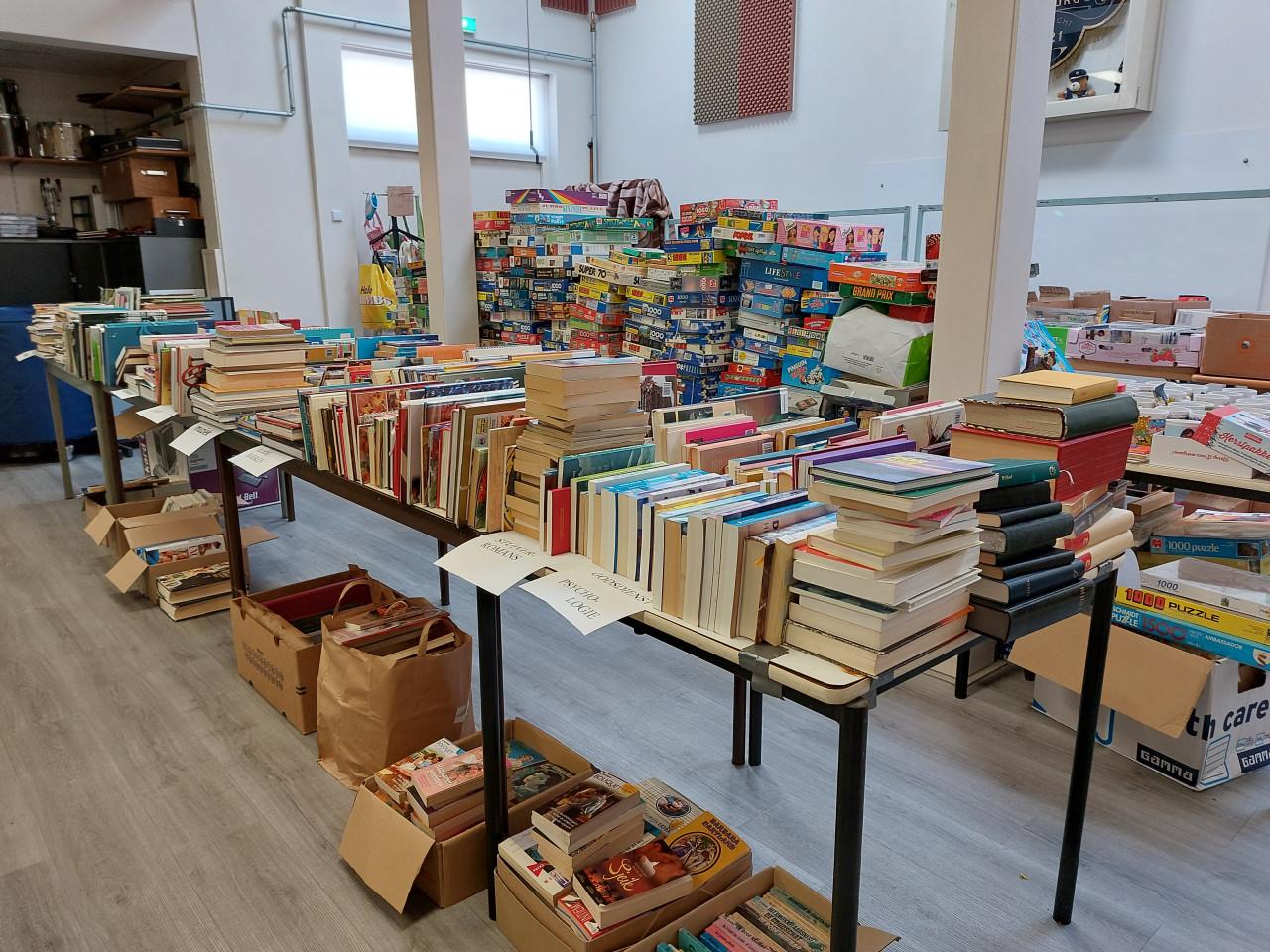 Jaarlijkse Grote Boekenmarkt Vlijt & Volharding.