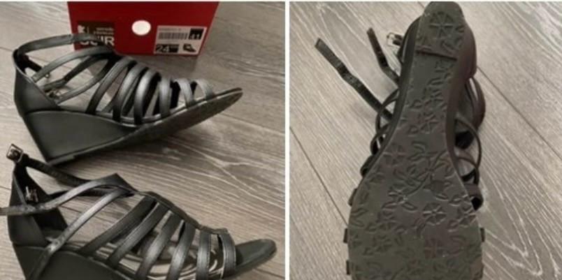 Zwarte sleehak schoenen