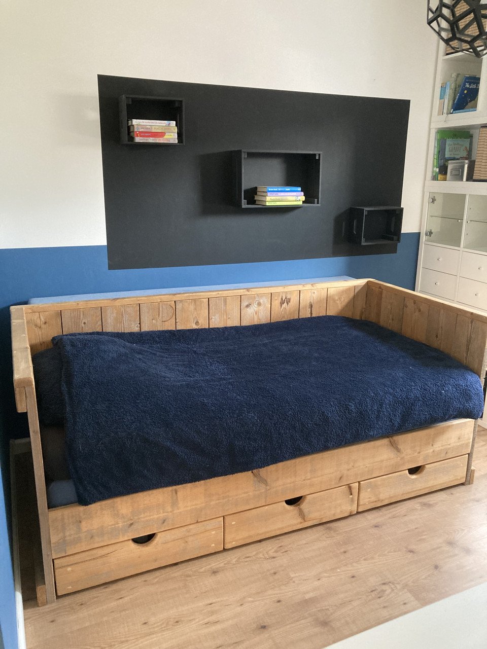 Tienerbed steiger hout