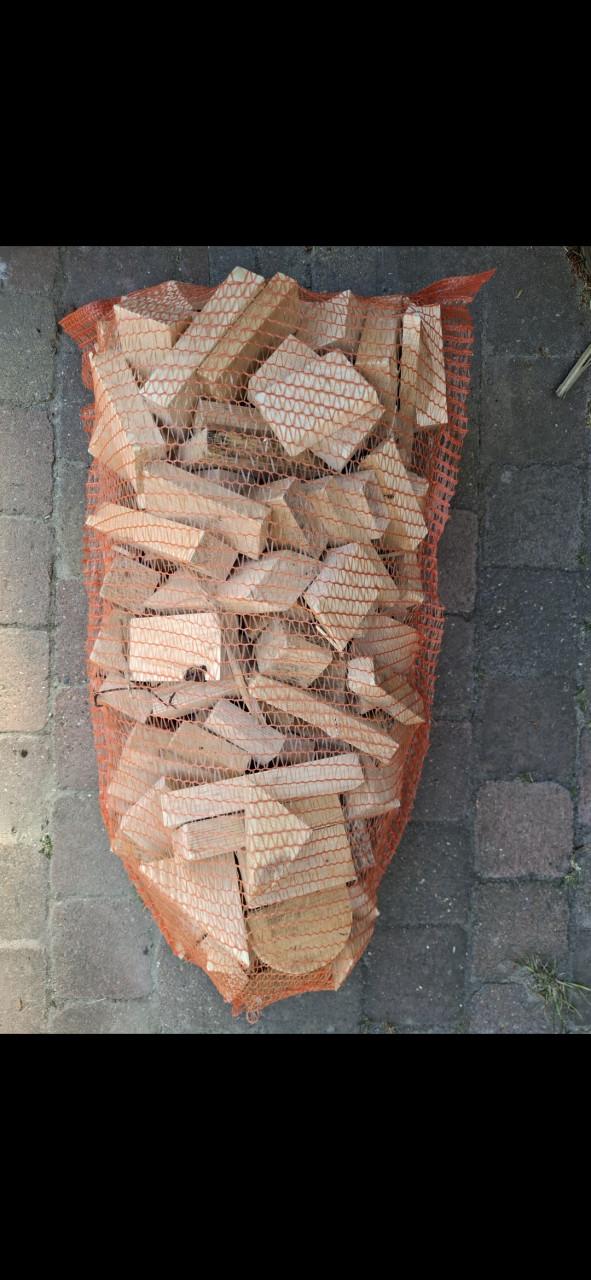 Hout voor de kachel .