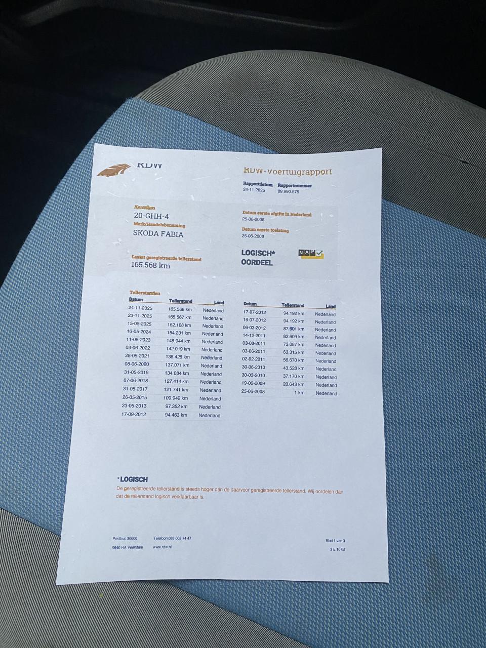 Skoda Fabia 1.2 44KW 2008 Grijs | NAP