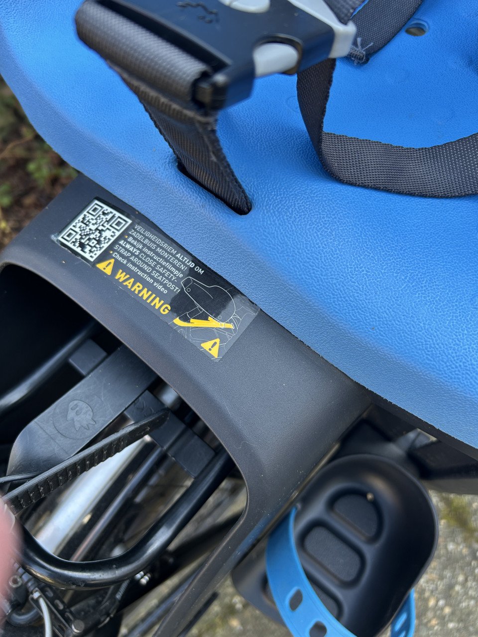 Fietsstoeltje Yepp voor bagagedrager - blauw - ZGAN