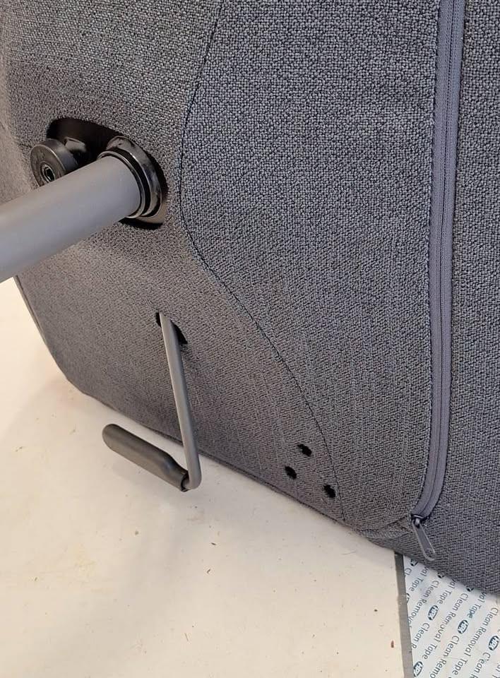 No-nonsens bureaustoel (afneembare uitwasbare bekleding, kleur grijs)