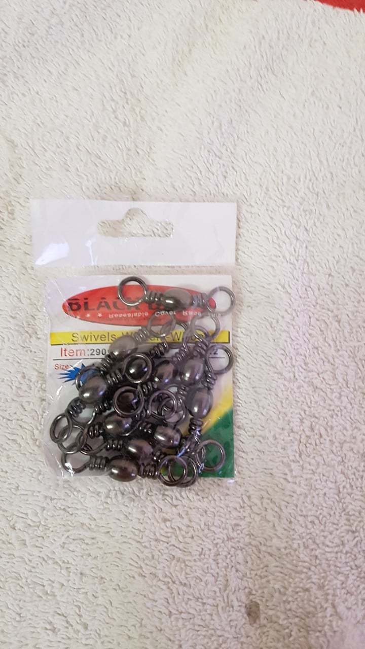 Heb nog stevige wartels/swivels size 4/0 te koop .
