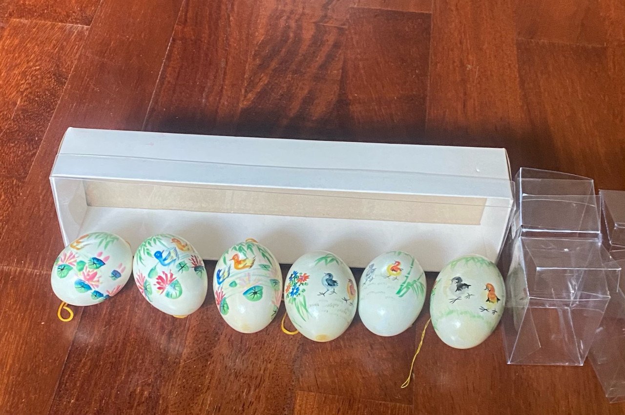 Houten beschilderde 🥚🥚🥚