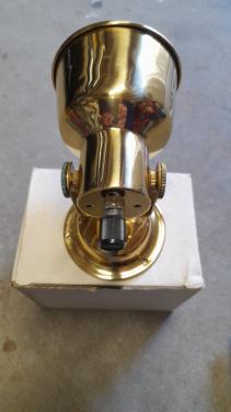 Leeslampje 12 volt messing