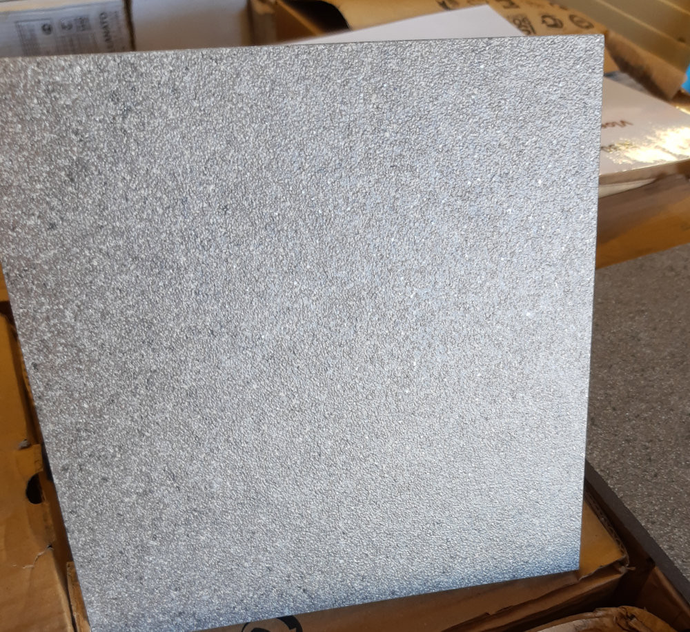 Graniet-effect tegels, antraciet, 20x20 cm, p.m² van € 65,22 voor