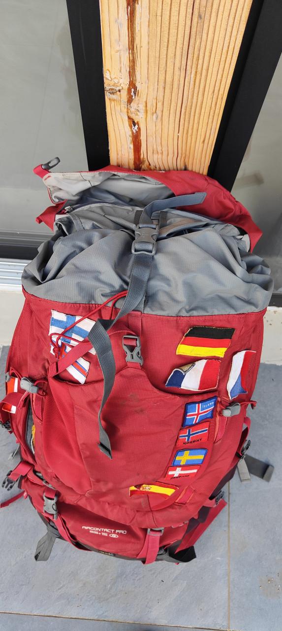 Backpack 55+15 liter