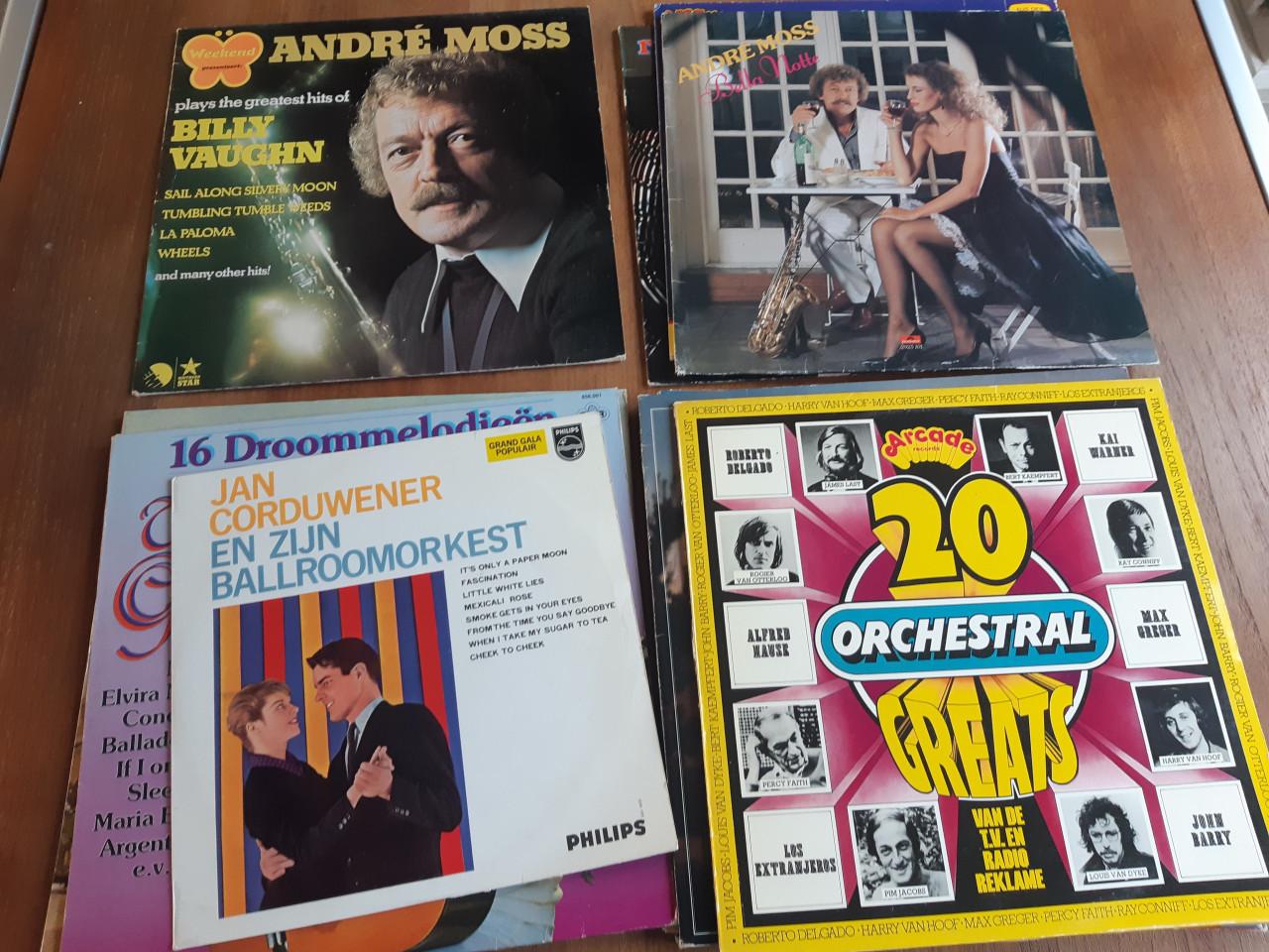 Stapel van 20 lp's easy listening en instrumentaal