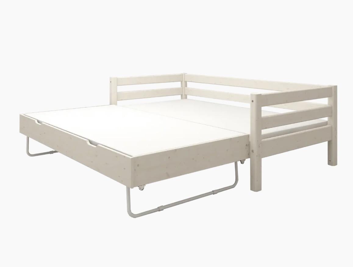 Flexa whitewash bed + logeerbed