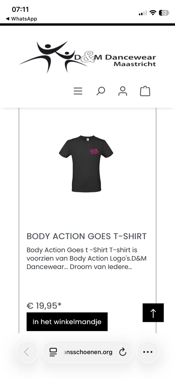 Body Action Goes T-Shirt maat S