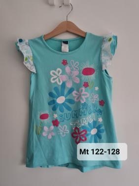 Blauw wijd vallend shirt van GRD  Mt 122-128