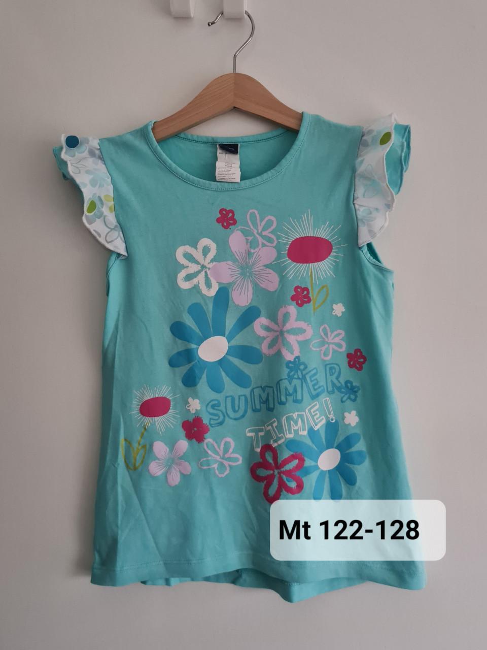 Blauw wijd vallend shirt van GRD  Mt 122-128