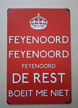 Feyenoord Metalen Bord