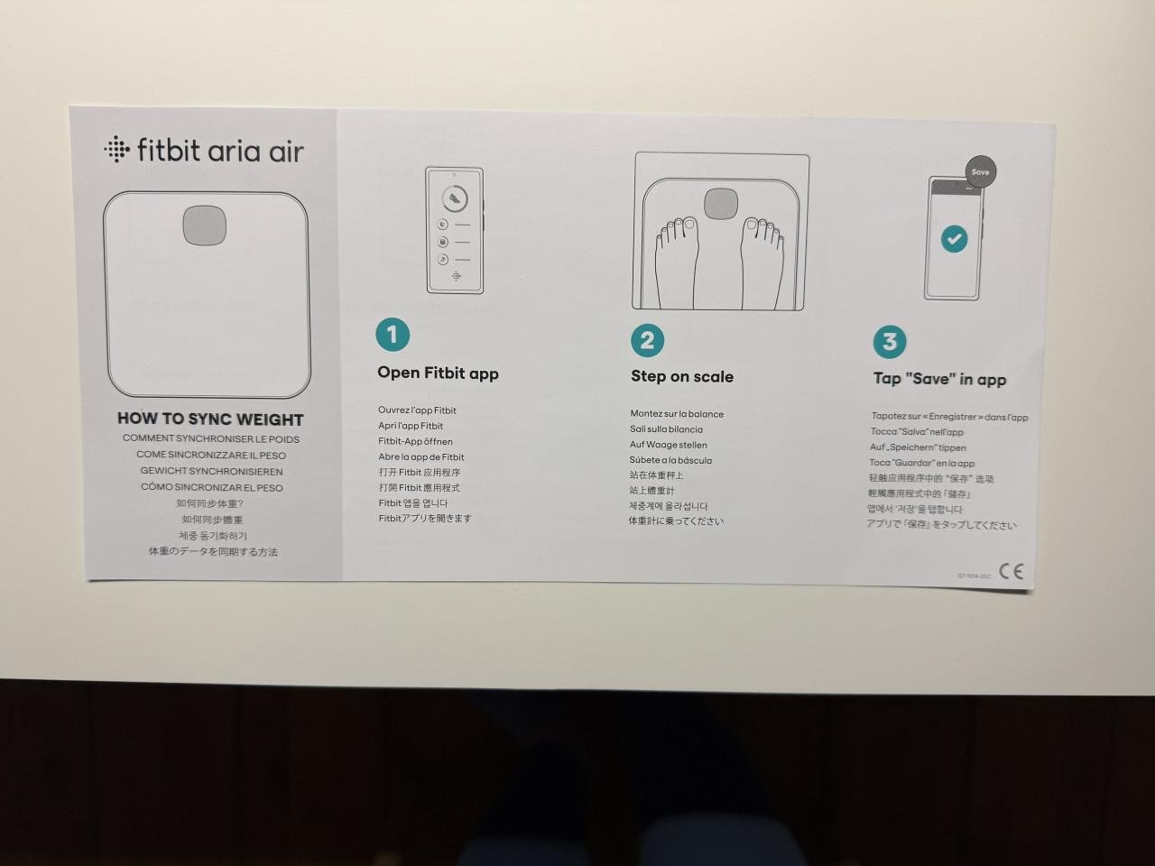 Nieuwe weegschaal, fype Fitbit Aria Air