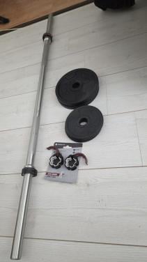 Barbell met gewichten
